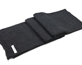 Cashmere Scarf Solid Charcoal