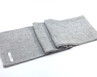 Cashmere Scarf Solid Light Grey