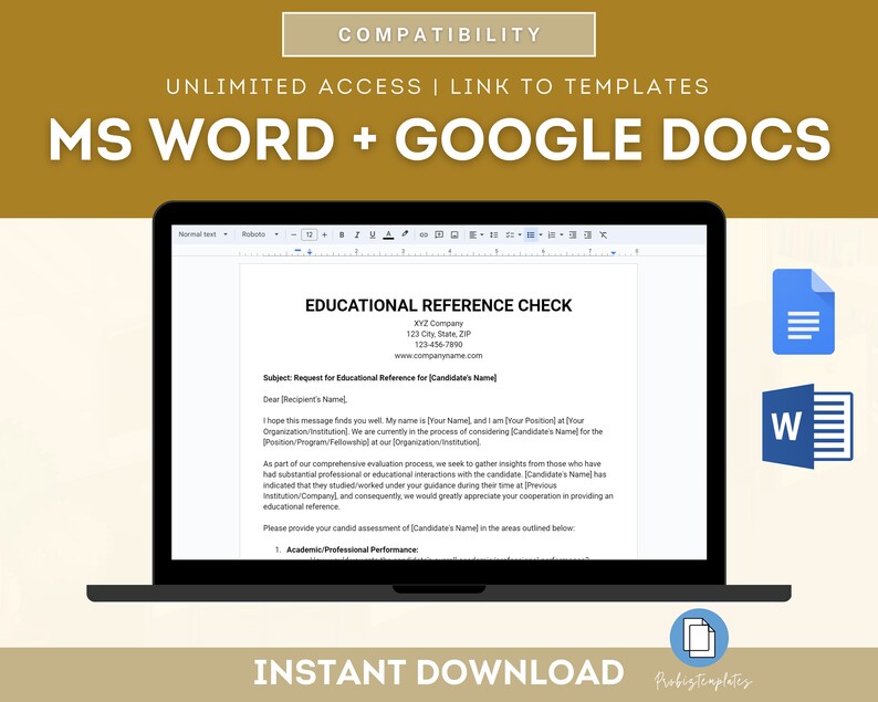 Educational Background Check Example Educational Reference Check Letter Template, Academic Reference ...