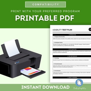 Usability Test Plan Template, User Experience Test Plan, UX Testing ...