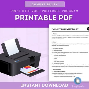 Employee Equipment Policy, Employee Office Equipment Policy, Employee Software & Licenses Policy, Human Resources New Hire Onboarding Policy image 6