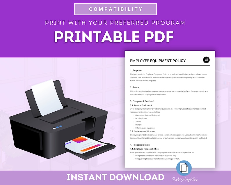 Employee Equipment Policy, Employee Office Equipment Policy, Employee Software & Licenses Policy, Human Resources New Hire Onboarding Policy image 6
