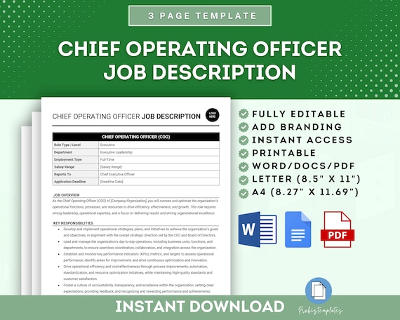 director de operaciones director de operaciones