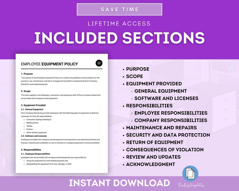 Employee Equipment Policy, Employee Office Equipment Policy, Employee Software & Licenses Policy, Human Resources New Hire Onboarding Policy image 4