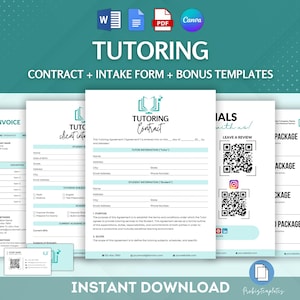 Contrato de tutoría, modelo de contrato de servicios educativos, contrato de tutoría académica, contrato de sesión de aprendizaje, formulario de admisión de clientes