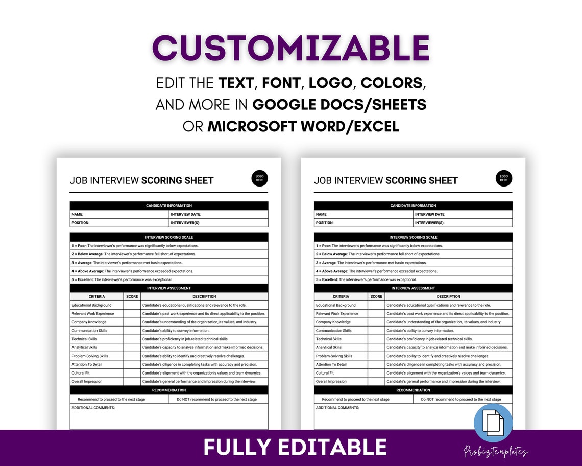 Job Interview Bundle, Employee Interview Bundle, Interviewer Bundle ...
