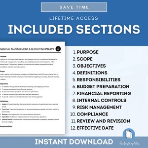 Budget Policy Example Pdf Financial Management and Budgeting Policy Template, Company Financial ...