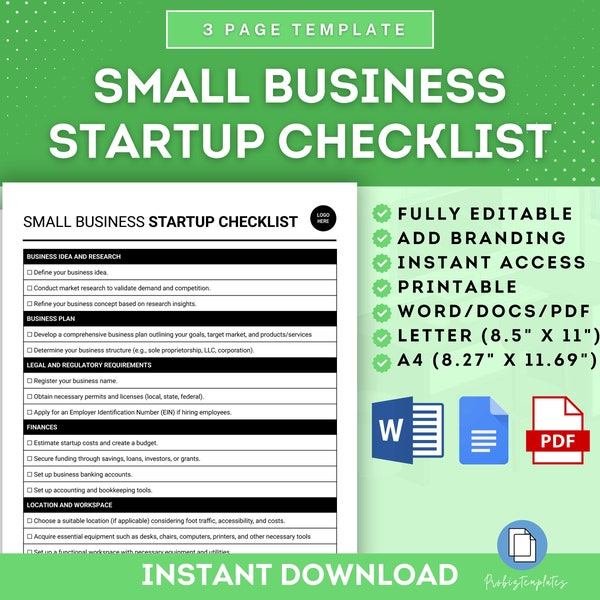 Small Business Startup Checklist, New Business Launch Guide, Startup Essentials Checklist, Business Formation Checklist, Business Roadmap