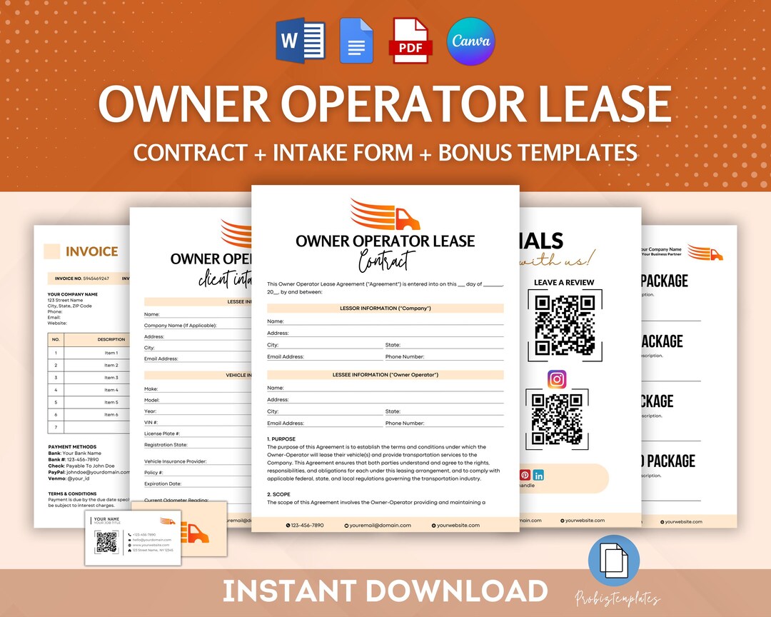 Image 6 for Owner Operator Lease Agreement Template