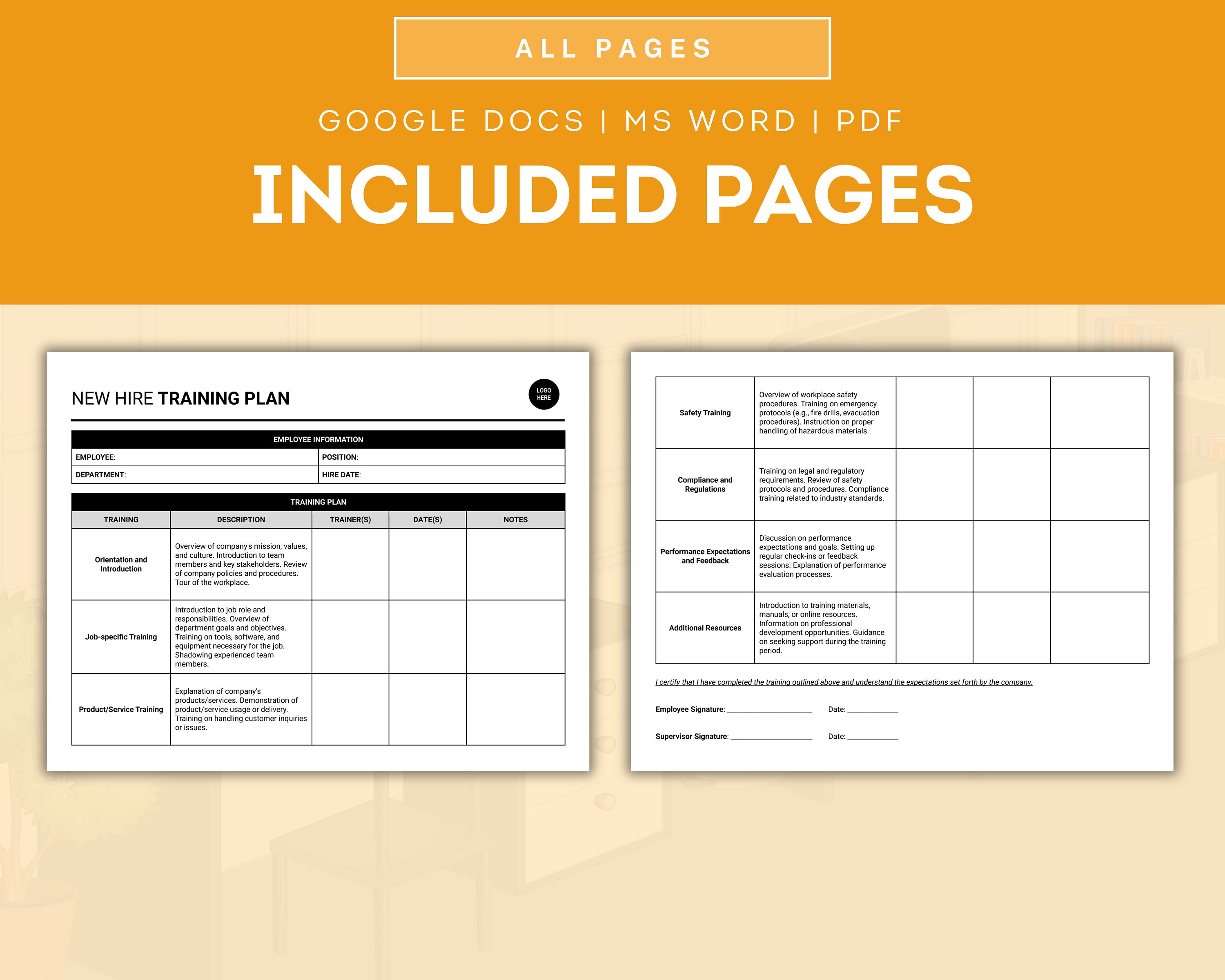 New Hire Training Plan, Employee Orientation Guide, Employee Onboarding ...