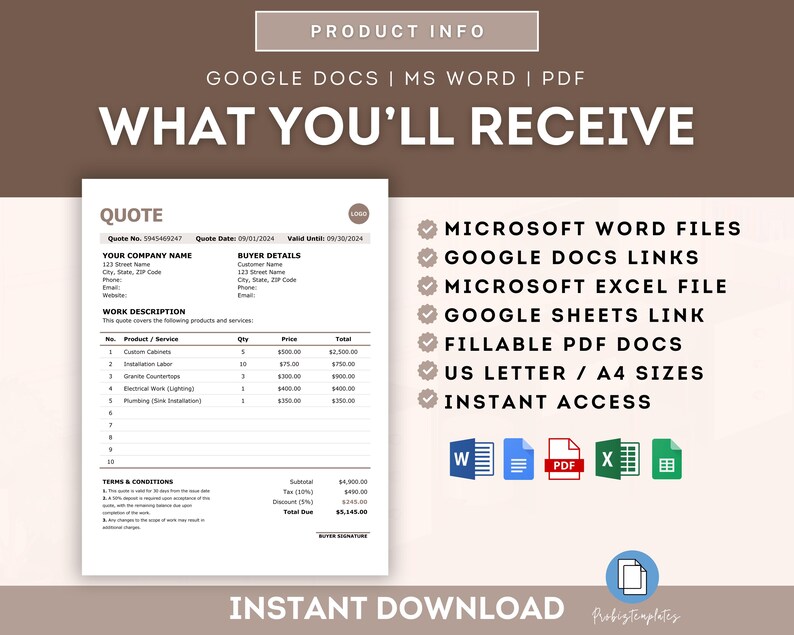 Qoute Form.pdf Quote Form Template for Businesses, Services Price Quote Form, Modern ...