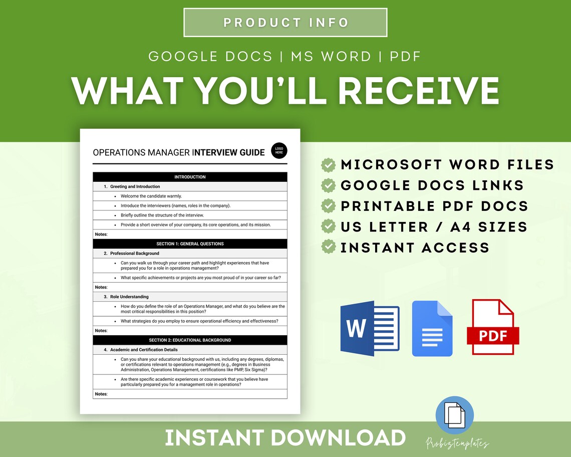Ops Manager Interview Questions Operations Manager Interview Guide, Ops Manager Interview Questions ...