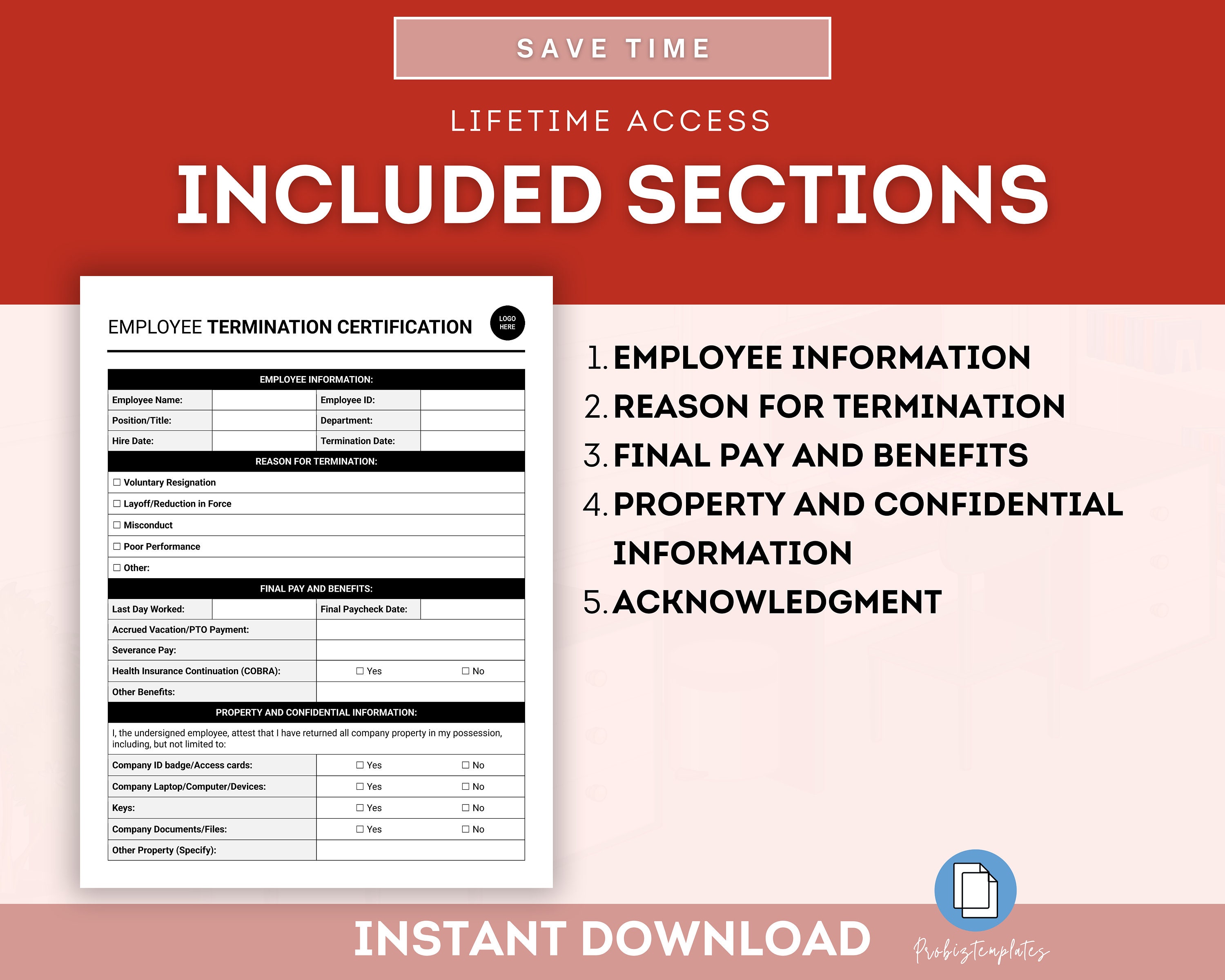 Employee Termination Certification Template Termination Confirmation Employee Termination Certification Template Termination Confirmation