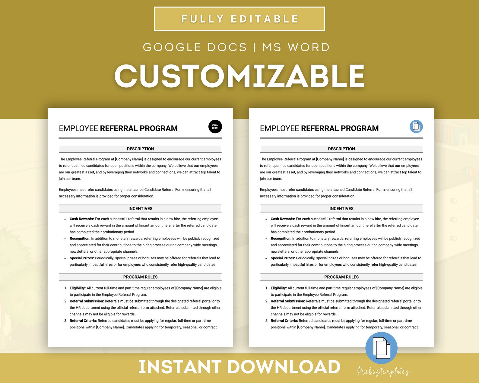 Employee Referral Program Template, Employee Recommendation Program ...
