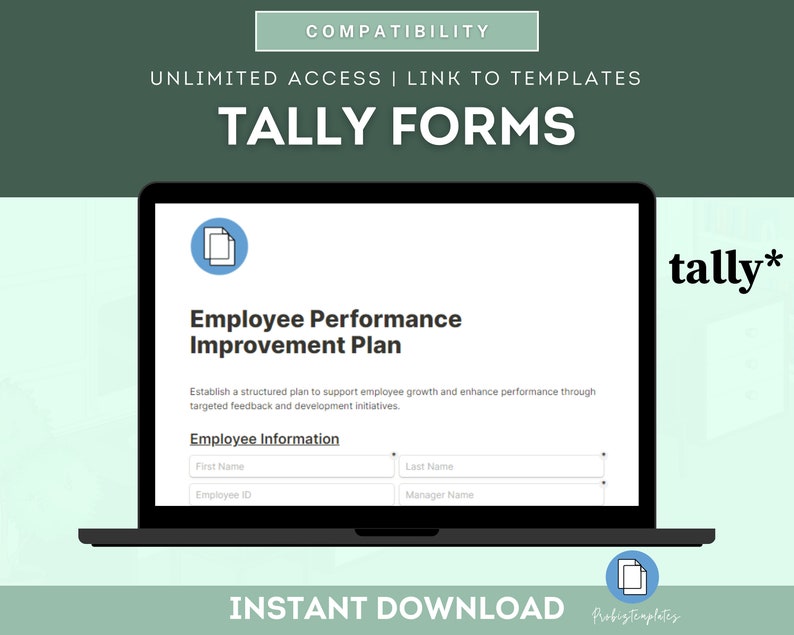 Employee Performance Improvement Plan Online Form, PIP Template ...