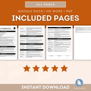 Moving Company Business Plan Template, Relocation Services Business ...