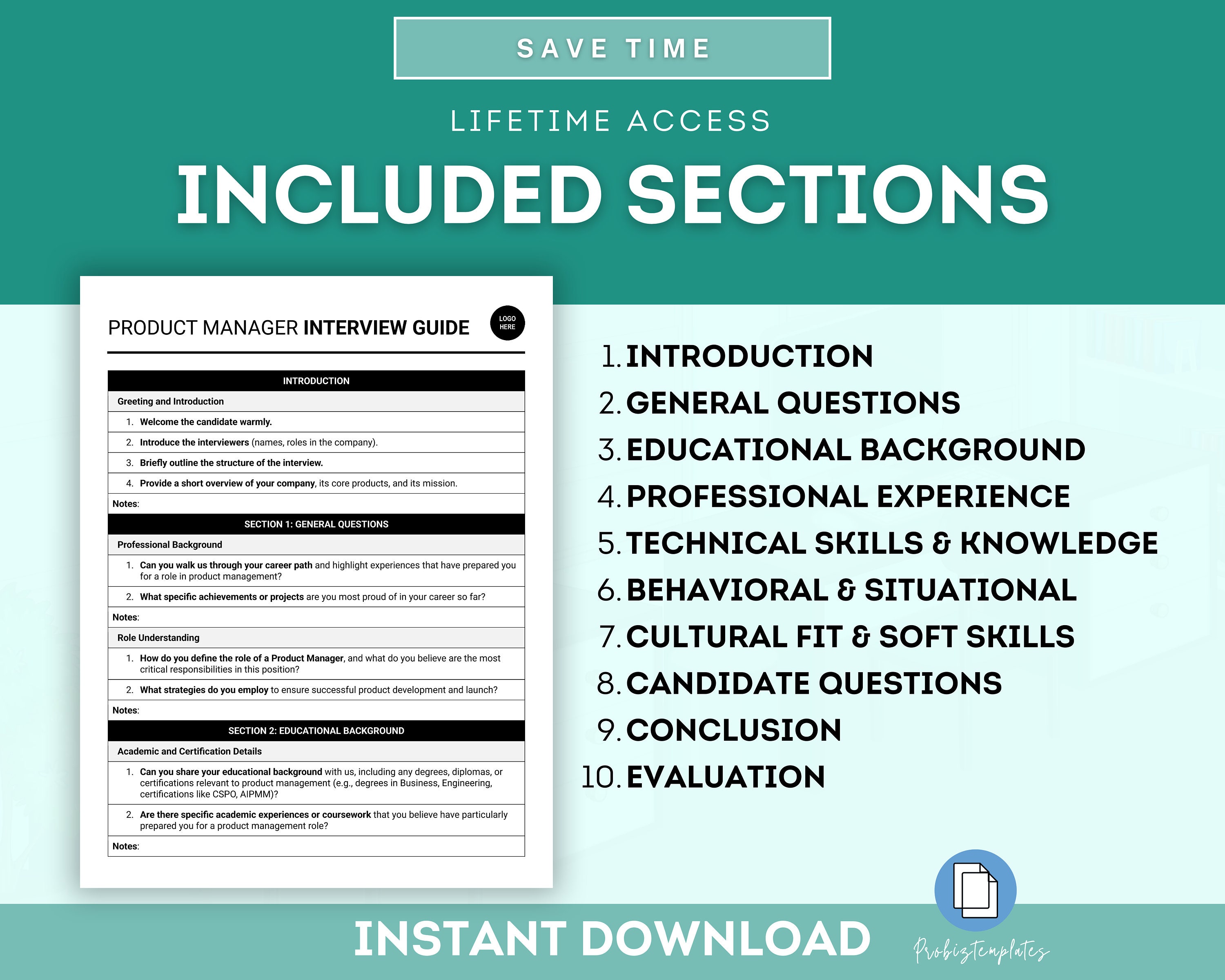 Product Manager Interview Guide Template, Senior Product Manager ...