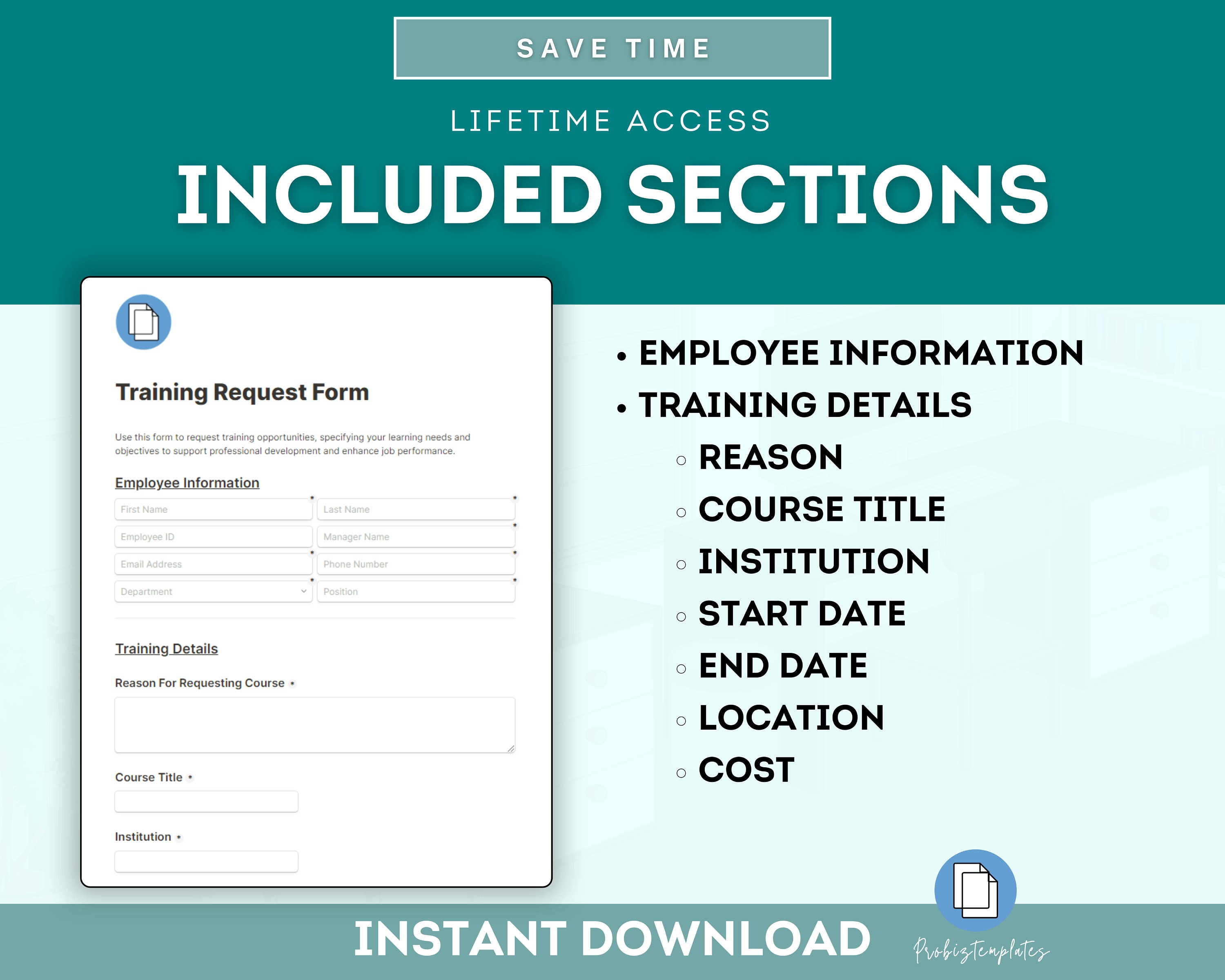 Learning And Development Request Form Employee Training Request Online Form, Employee Development, HR ...