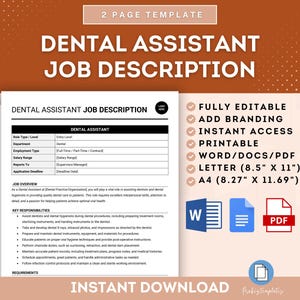 Dental Assistant Job Description, Dental Assistant Role, Dental Assistant Duties, Dental Support Job Description, Dental Office Assistant