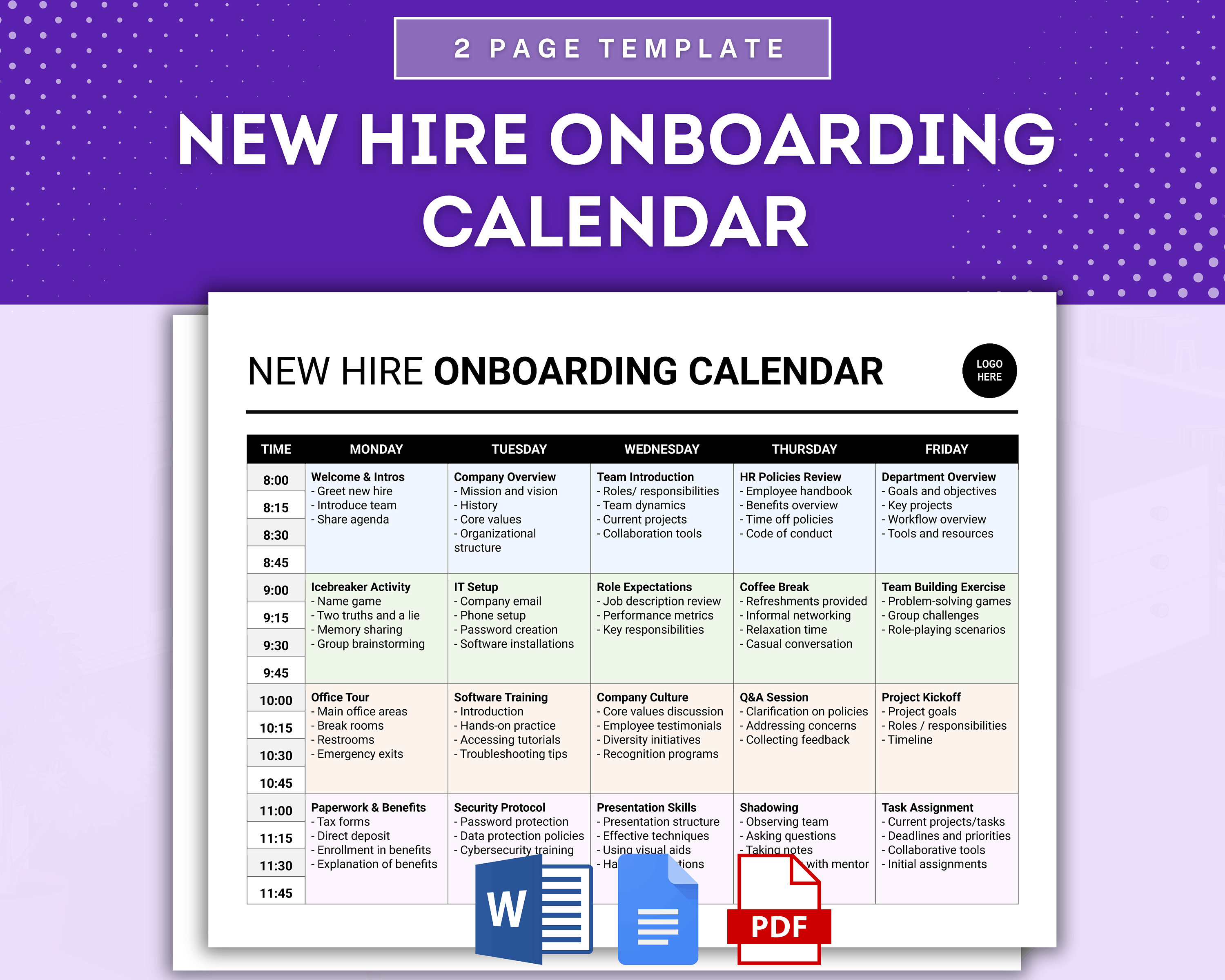 New Hire Onboarding Calendar Template, Employee Onboarding Schedule New Hire Onboarding Calendar Template, Employee Onboarding Schedule