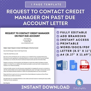 Solicitação para entrar em contato com o gerente de crédito sobre carta de conta vencida, solicitação de contato do gerente de crédito de conta vencida, carta de conta vencida