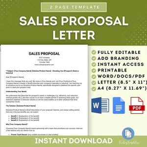 Plantilla de carta de propuesta de ventas, carta de presentación de ventas, plantilla de propuesta de ventas, carta de oferta de ventas, plantilla de carta de propuesta comercial