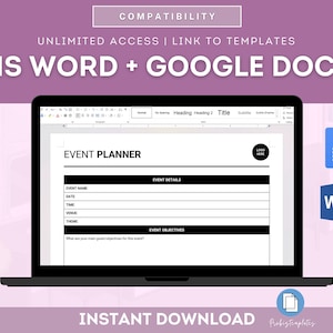 Event Planner Template, Event Planning Checklist, Digital Event Planner, Corporate Event Planner, Event Schedule Template, Event Guide Plan image 5