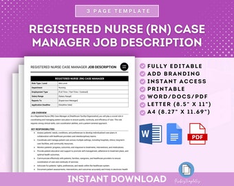Registered Nurse (RN) Case Manager Job Description, RN Case Manager Job Description, Nurse Case Manager Duties, Nurse Case Manager Role Job