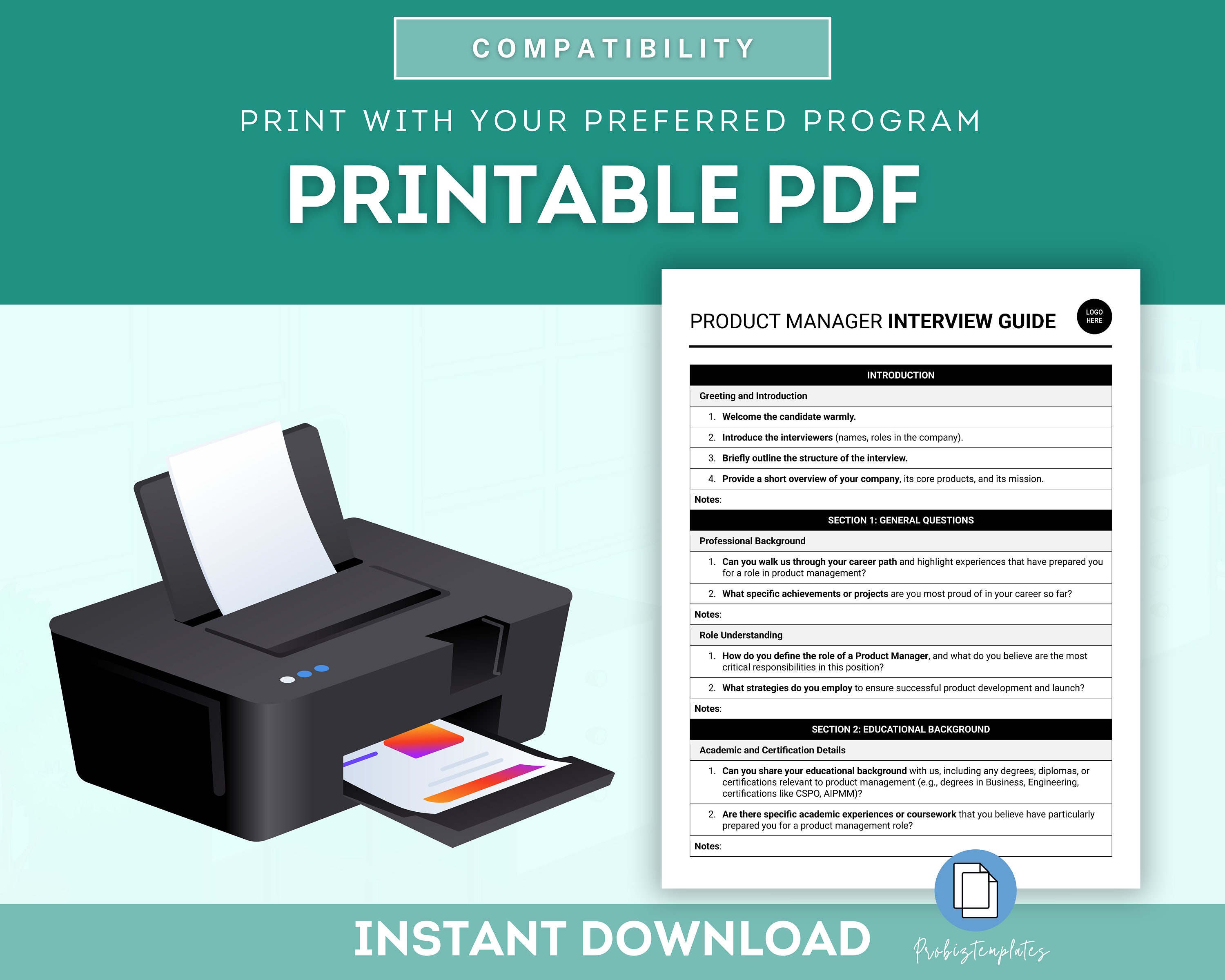Product Manager Interview Guide Template, Senior Product Manager ...