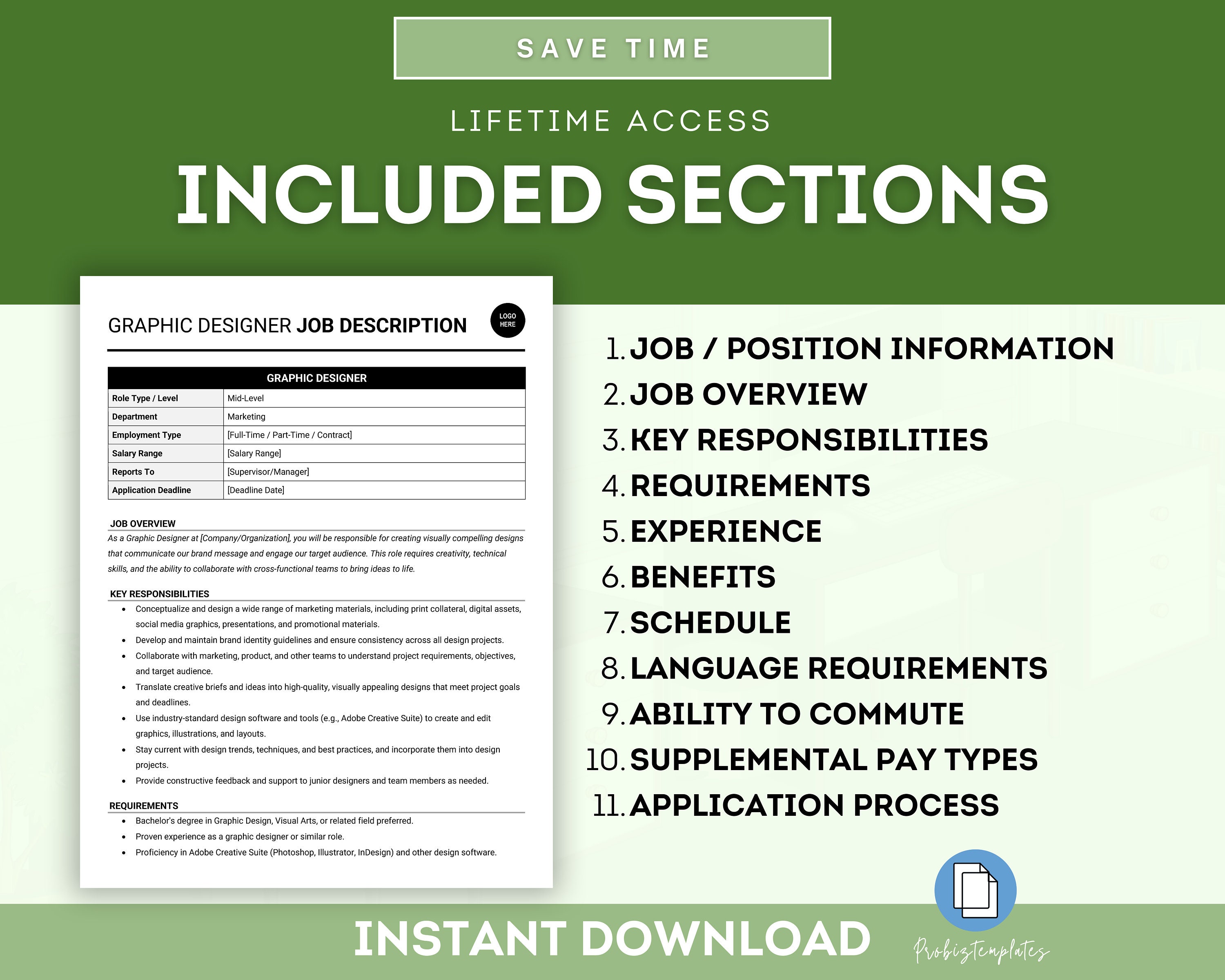 Graphic Designer Job Description Template, Creative Designer Job ...