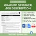 Graphic Designer Job Description Template, Creative Designer Job ...