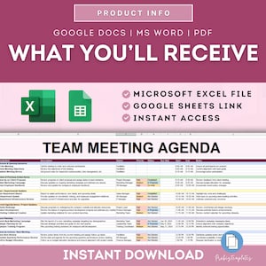 Team Meeting Agenda Spreadsheet Template Staff Meeting Agenda Team Meeting Agenda Spreadsheet Template Staff Meeting Agenda