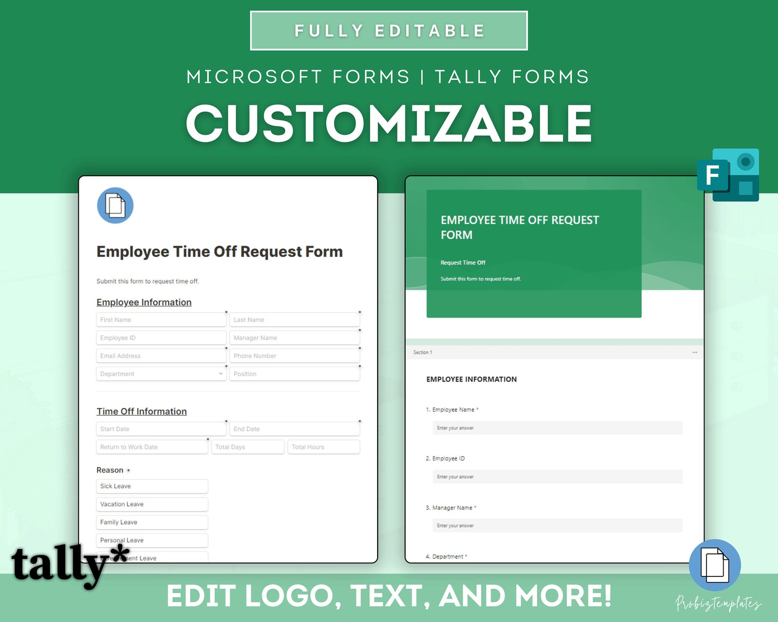Employee Time off Request Online Form, Vacation Leave Request Form ...