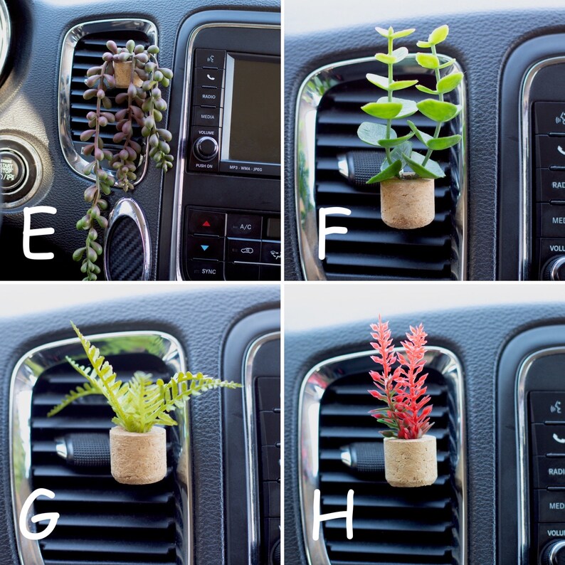 Plant Air Freshener Plant Car Vent Clip Plant Car Etsy