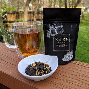 Rare Apricots & Cream Loose Leaf Black Tea - Fruit, Herbal Tea - Hot Tea Blend
