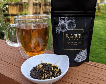 Seltene Aprikosen & Sahne Loser Blatt Schwarzer Tee - Früchte, Kräutertee - Heiße Teemischung