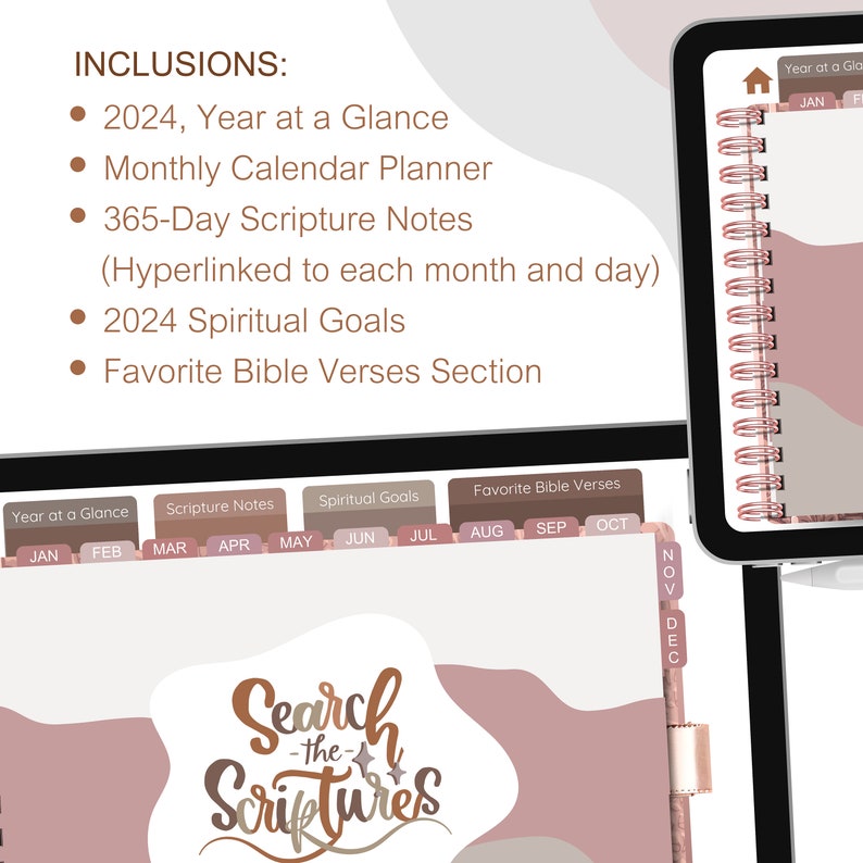 2024 Christlicher Kalender & Planer mit Versen Etsy.de