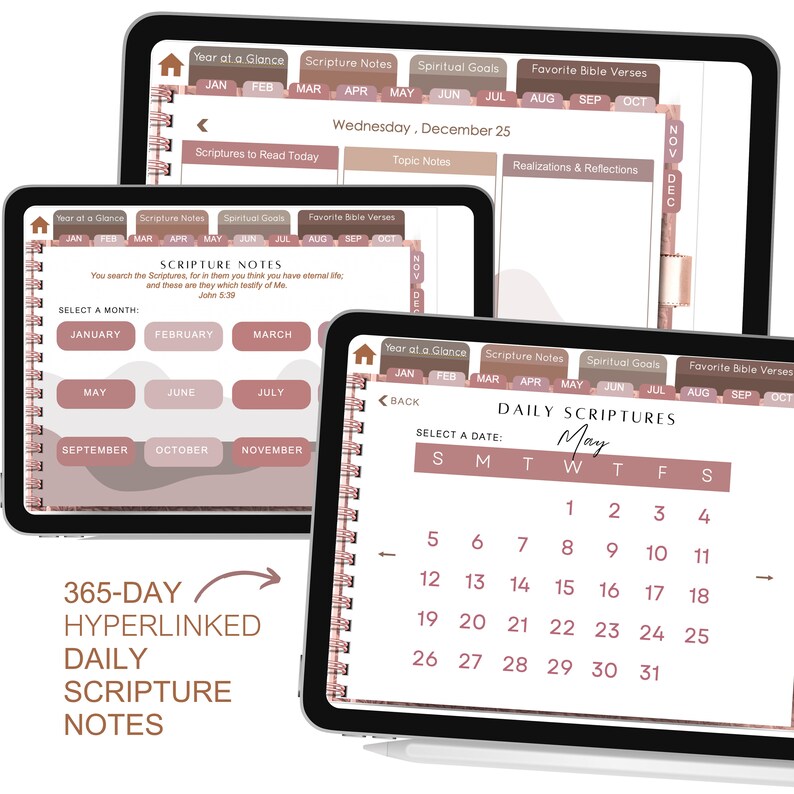 2024 Christlicher Kalender & Planer mit Versen Etsy.de