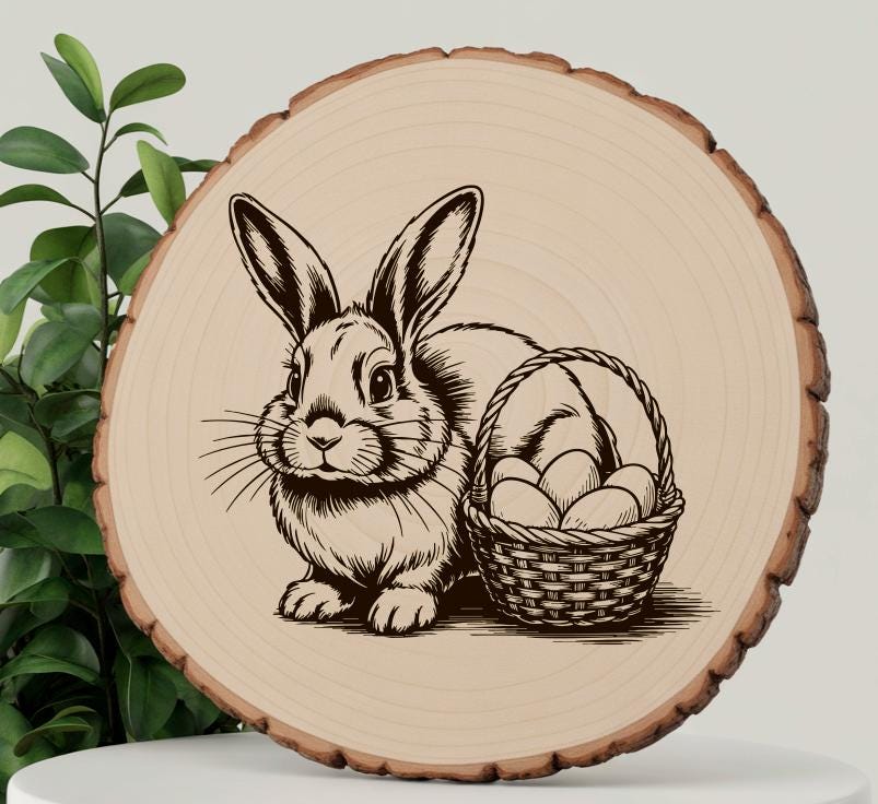 Rabbit SVG Clipart Bundle for Laser Engraving, Sublimation, Rabbits ...