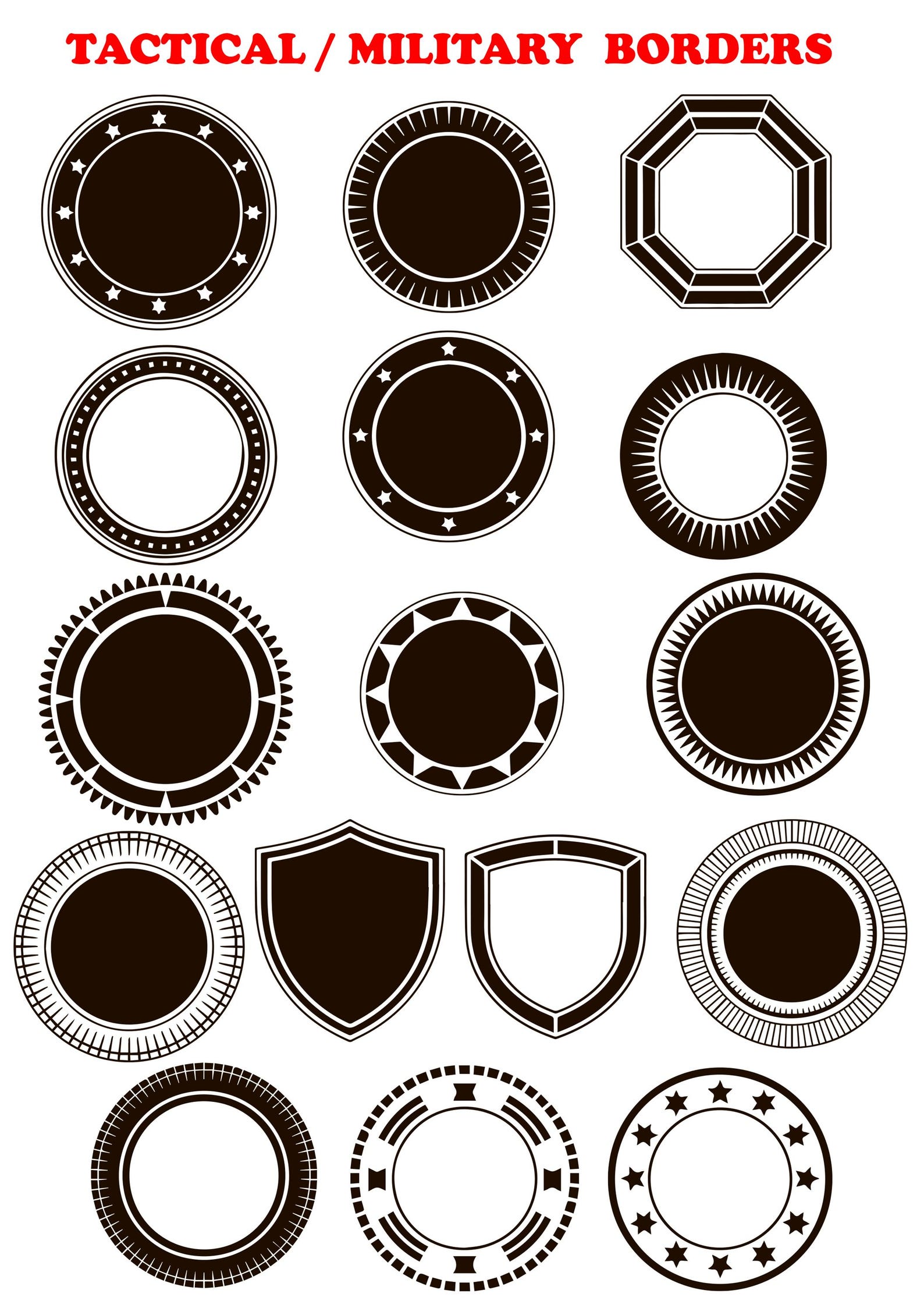 Challenge Coin Laser Engraving, Coin Border Designs for Cricut SVG EPS ...