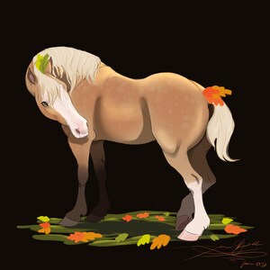 Fall Draft Horse