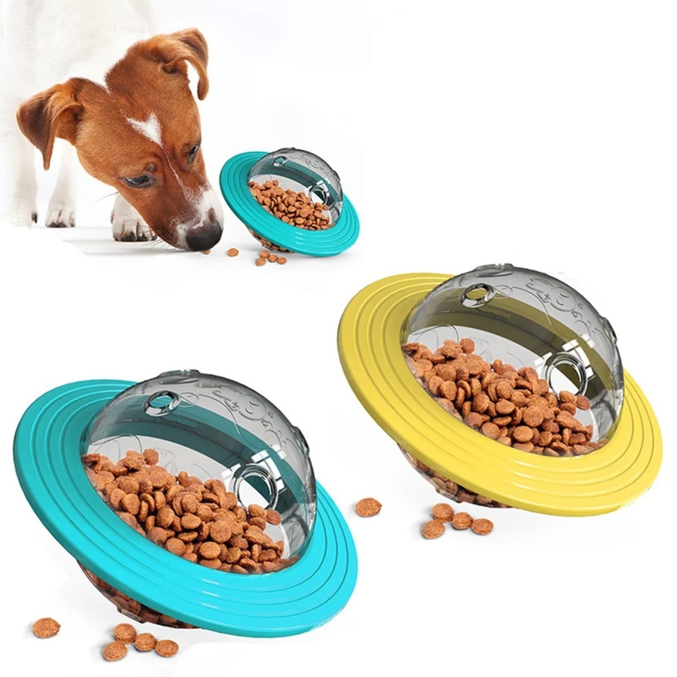 Puzzle Toys for Middle-Size Dogs 6.45inch, Nontoxic Bite-Resistant Dog  Treat Feeder, Training Treat Dispenser Ball, Interactive Treat Dispensing  Dog
