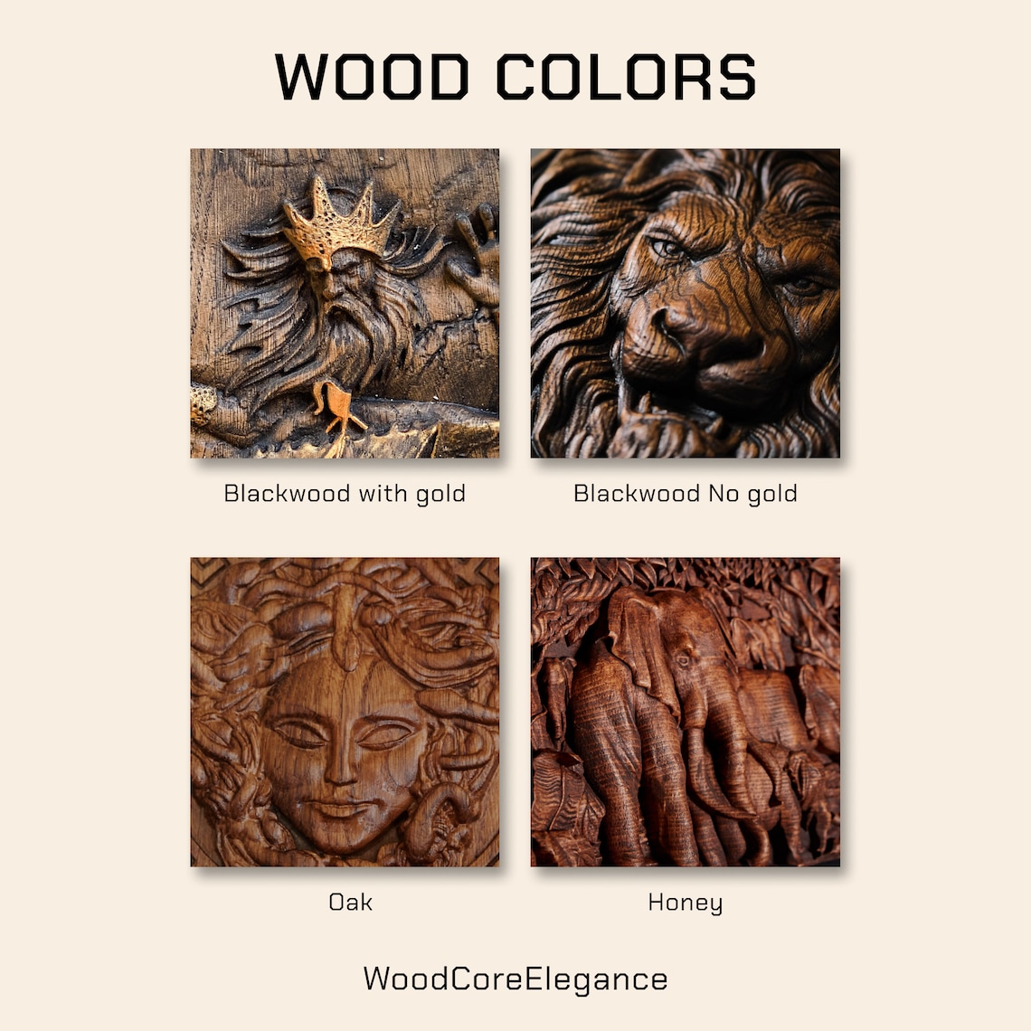 Lion Head Wood Carving for Unique Decor, Wood Carved Lion, Birthday