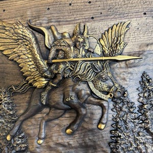 Valkyrie goddess art, Norse Valkyrie wooden wall hangings, Valkyrie norse carvings, Norse wall decor, Unique home decor, Personalized gift image 10