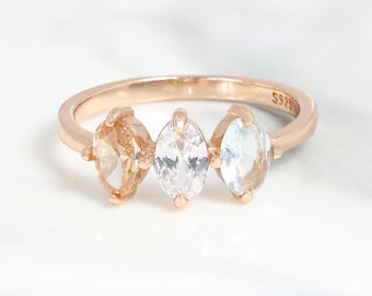 Family Birthstone Ring,Dainty Birthstone Ring,Mother Grandma Ring,Birthstone Ring for Mom,Birthstone Jewelry,Gift for Her