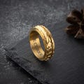 Personalized Dragon Scale Spinner Ring,Dragon Skin Spinner Ring,Men's Fidget Anxiety Band,Rotating Ring,Stress Relief,Anniversary Ring