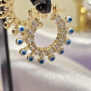 Tiny evil eye stud earrings,Evil eye studs,Tiny gold studs,Gold earrings,Tiny gold earrings,Gold eye earrings ,Dainty eye earrings