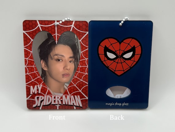 Spider Acrylic Photocard Holder, K-pop Photocard, PC Holder, Spidey, Photocard Holder, Cute Kawaii, Photocard