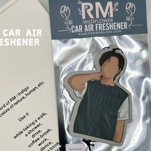 Namjoon Car Air Freshener - RM of BTS | Indigo | RPWP | Namjoon Merch | Right Place Wrong Person | Bangtan Car Accessories Kpop Rm Namjoon