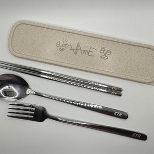 Ensemble de couverts baguettes de taehyung BTS Vante | Cuillère-fourchette en acier inoxydable | Jungkook Rm Jin Suga J-Hope Jimin Taehyung Bangtan